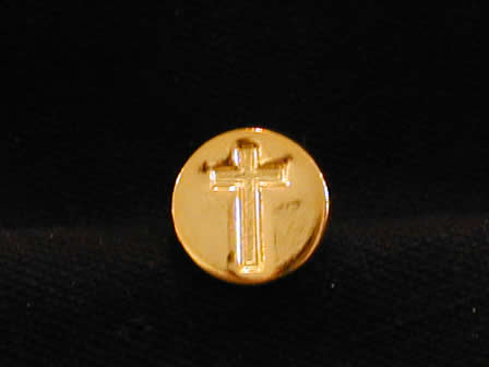 Wax Seal Brass Round Cross