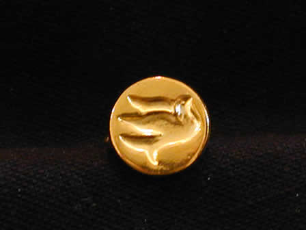 Wax Seal Brass Round Dove