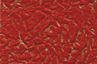 Crinkle Paper Red w Gold