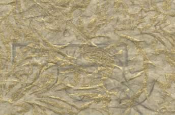 Unryu Silkscreen Tissue Paper Mocha & Gold