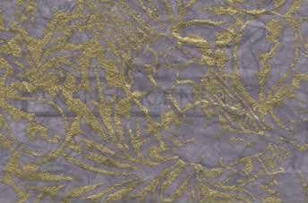 Unryu Silkscreen Tissue Paper Gold & Plum