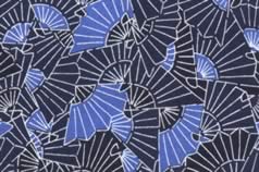 Washi Print Paper Blue Fans