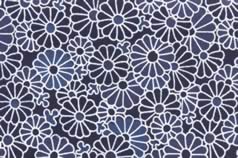 Washi Print Paper Blue Flowers