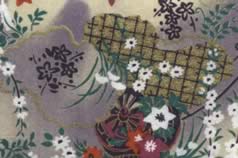 Washi Print Paper Lavender w Flowers