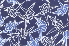 Washi Print Paper Blue W Origami Cranes