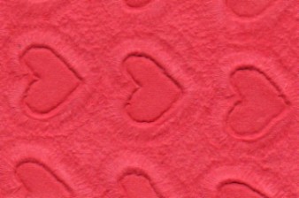 Embossed Floating Hearts Paper Red