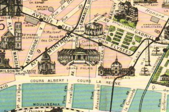 Cavallini Print Paper Paris Map