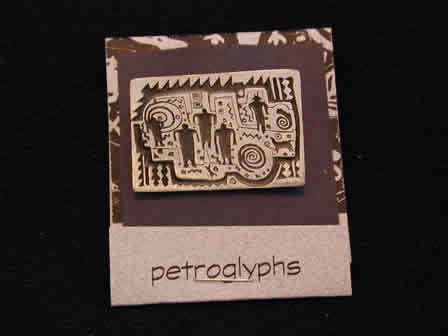 Petroglyph Pin Five Men