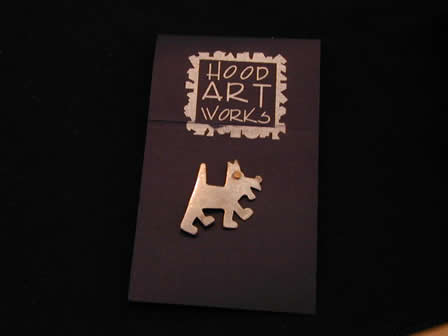 Sterling Art Pin Terrier