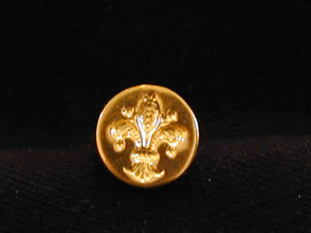 Wax Seal Brass Round Fleur de Lye