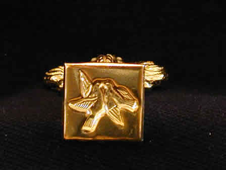 Wax Seal Brass Square Turtle Doves