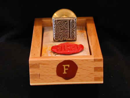 Wax Seal Square Metal F -Box