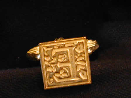 Wax Seal Brass Square E