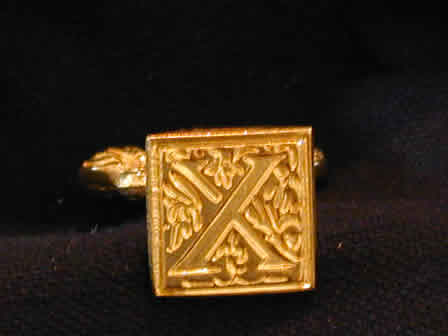 Wax Seal Brass Square X