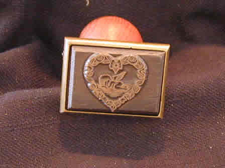 Wax Seal Angel in Heart